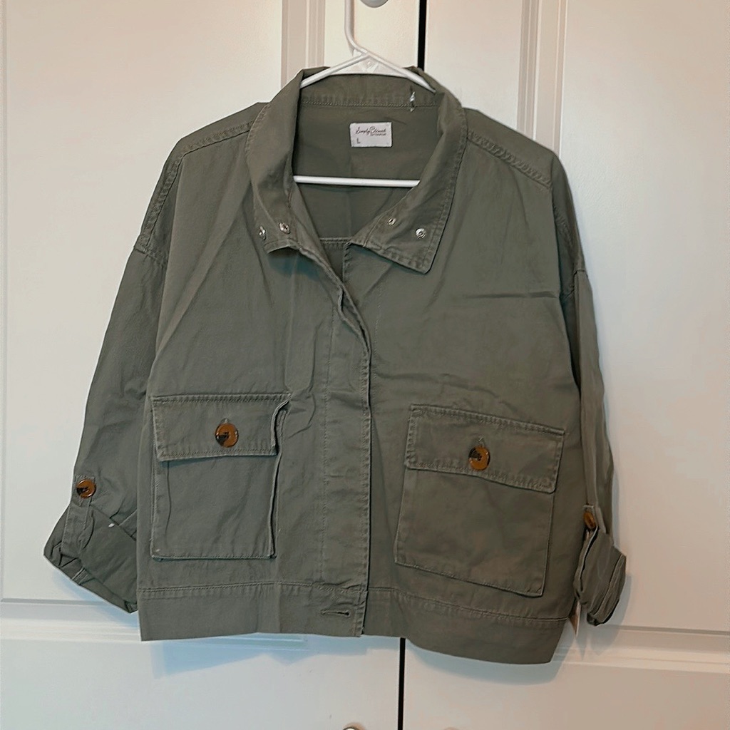 Olive Cargo Jacket